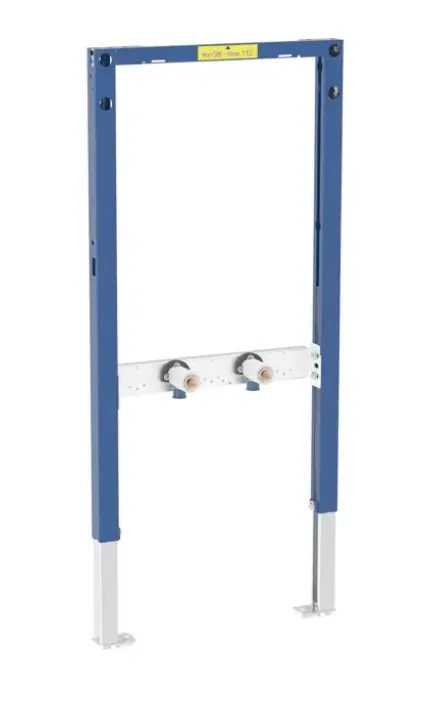 Geberit Duofix - priekšsienas montāža dušai un vannai, augstums 98-112 cm, sienas maisītājs virsapmetuma 111.740.00.2