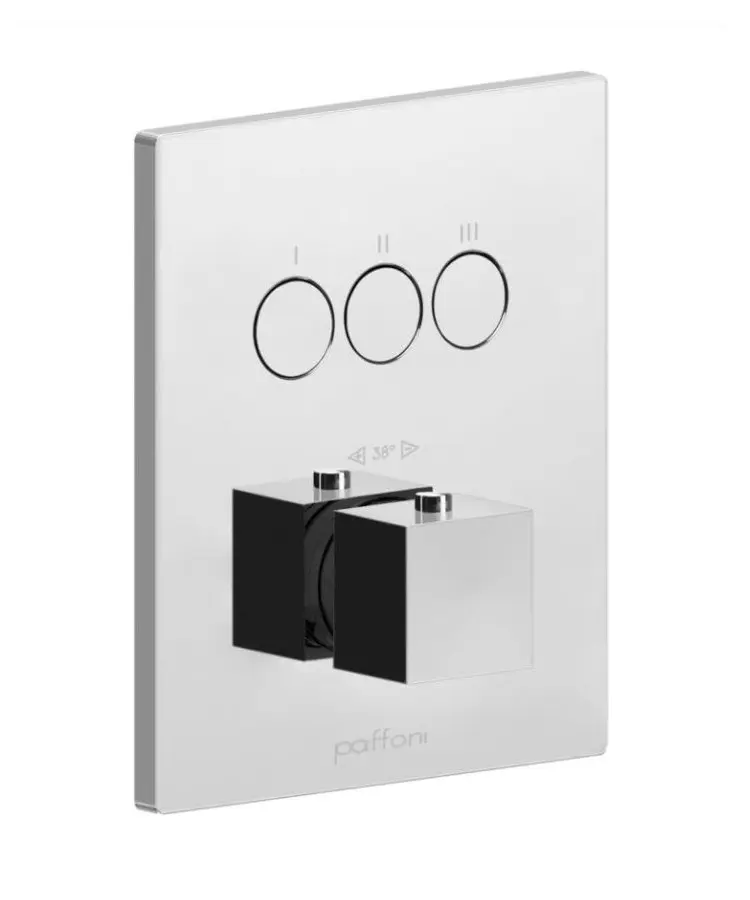 Paffoni Compact Box - zemapmetuma termostata maisītājs, 3 patērētājiem, hroms CPT519CR