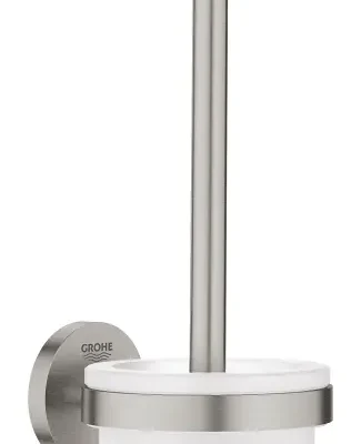 Grohe QuickFix Start - sienas WC birste ar turētāju, stikls/Supersteel 41185DC0