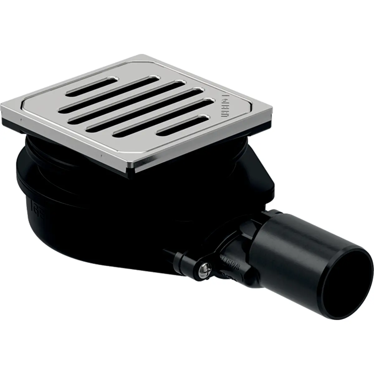 Geberit Varino - horizontāla grīdas noteka, d 5 cm 388.032.00.1