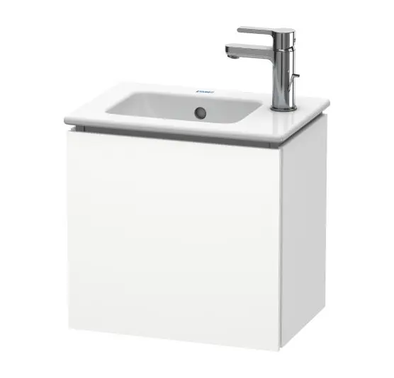 Duravit L-Cube - izlietnes skapītis 40x42x29 cm, eņģes pa kreisi, balts matēts LC6272L1818