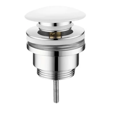 Sapho piederumi - izlietnes noteces komplekts, Click-Clack, balts CV1002C