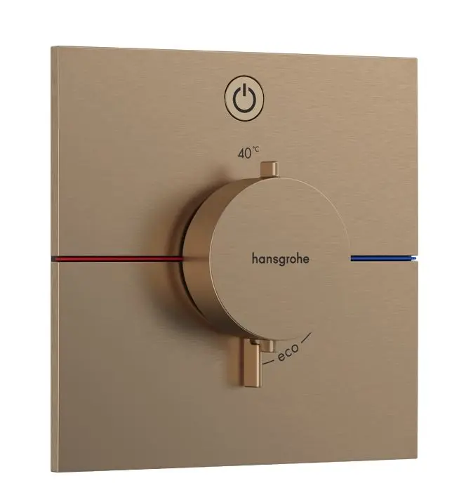 Hansgrohe ShowerSelect Comfort - zemapmetuma termostata maisītājs, birstēts bronzas tonis 15571140
