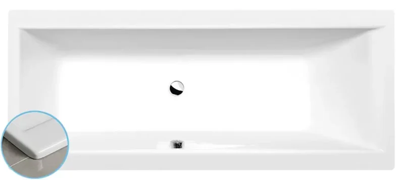 Polysan vannas - vanna Cleo Slim, 170x70x48 cm, balta 74611S