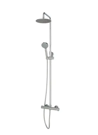 OMNIRES Y - dušas komplekts ar termostatu, diametrs 20 cm, 5 strūklas režīmi, hroms Y1244XOCR