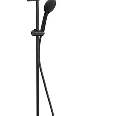 Duravit dušas - dušas komplekts ar termostatu, diametrs 25 cm, 3 strūklas veidi, matēti melns TH4282008046