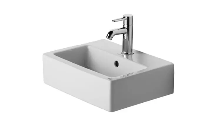 Duravit Vero - rokas izlietne 45x35 cm, 1 caurums maisītājam, Alpu balts 0704450000