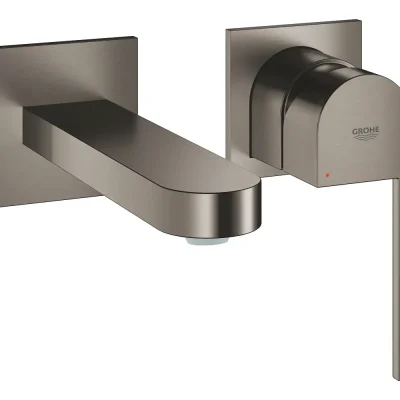 Grohe Plus - zemapmetuma izlietnes maisītājs, 2 caurumu montāža, Hard Graphite birstēts 29303AL3