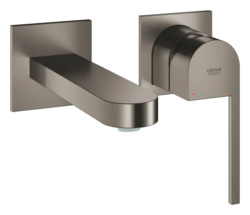 Grohe Plus - zemapmetuma izlietnes maisītājs, 2 caurumu montāža, Hard Graphite birstēts 29303AL3