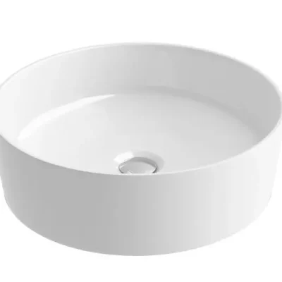 Ravak UNI - uzliekamā izlietne Slim, diametrs 40 cm, balta XJX01140002