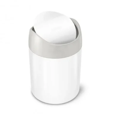 Simplehuman atkritumu tvertnes - galda atkritumu tvertne Mini 1,5 l, balta CW2079