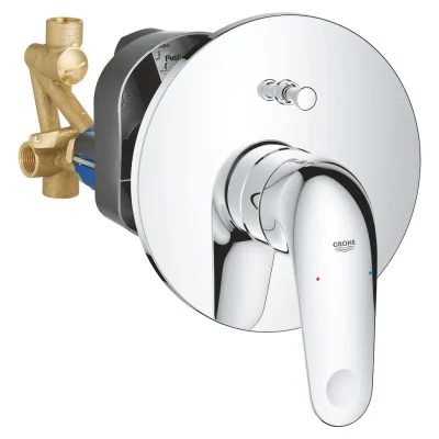 Grohe Swift - zemapmetuma maisītājs, 2 patērētājiem, ar iebūvēšanas korpusu, hroms 24336001