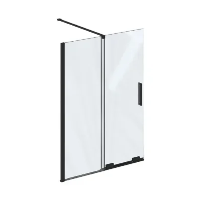 Ravak Roll - vannas aizsargs 100x150 cm, melns/caurspīdīgs stikls X786A0300Z1
