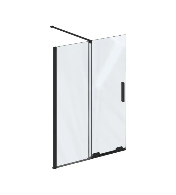 Ravak Roll - vannas aizsargs 100x150 cm, melns/caurspīdīgs stikls X786A0300Z1