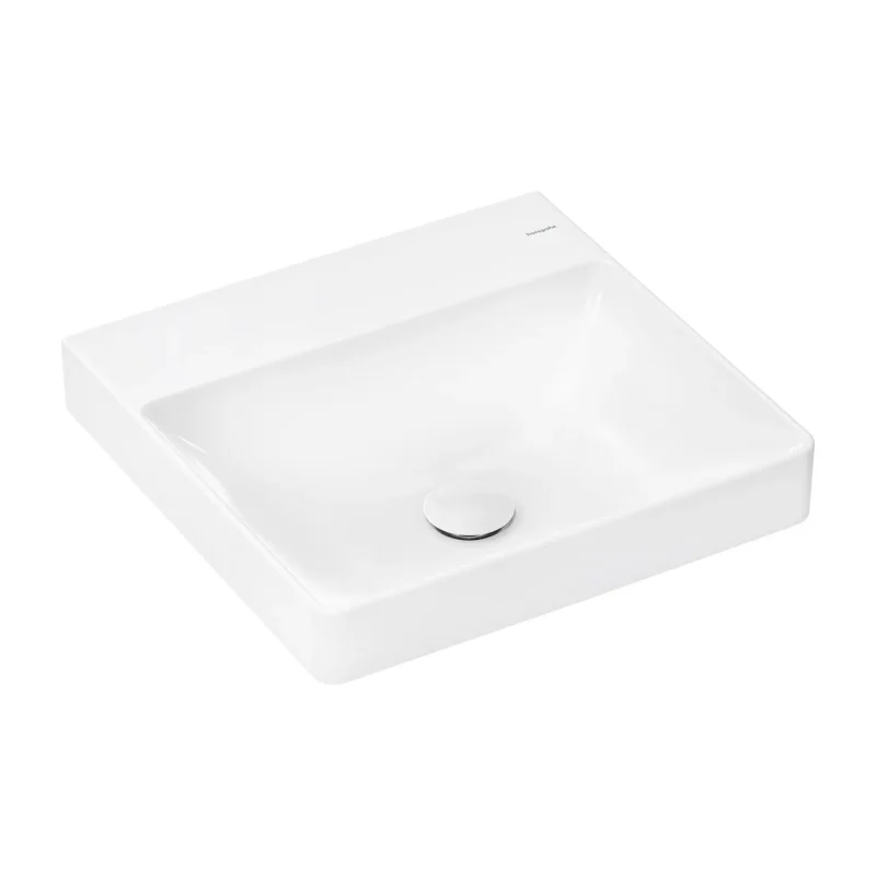 Hansgrohe Xelu Q - roku mazgājamā izlietne 50x48 cm, bez pārplūdes, bez jaucējkrāna cauruma, SmartClean, balta 61015450