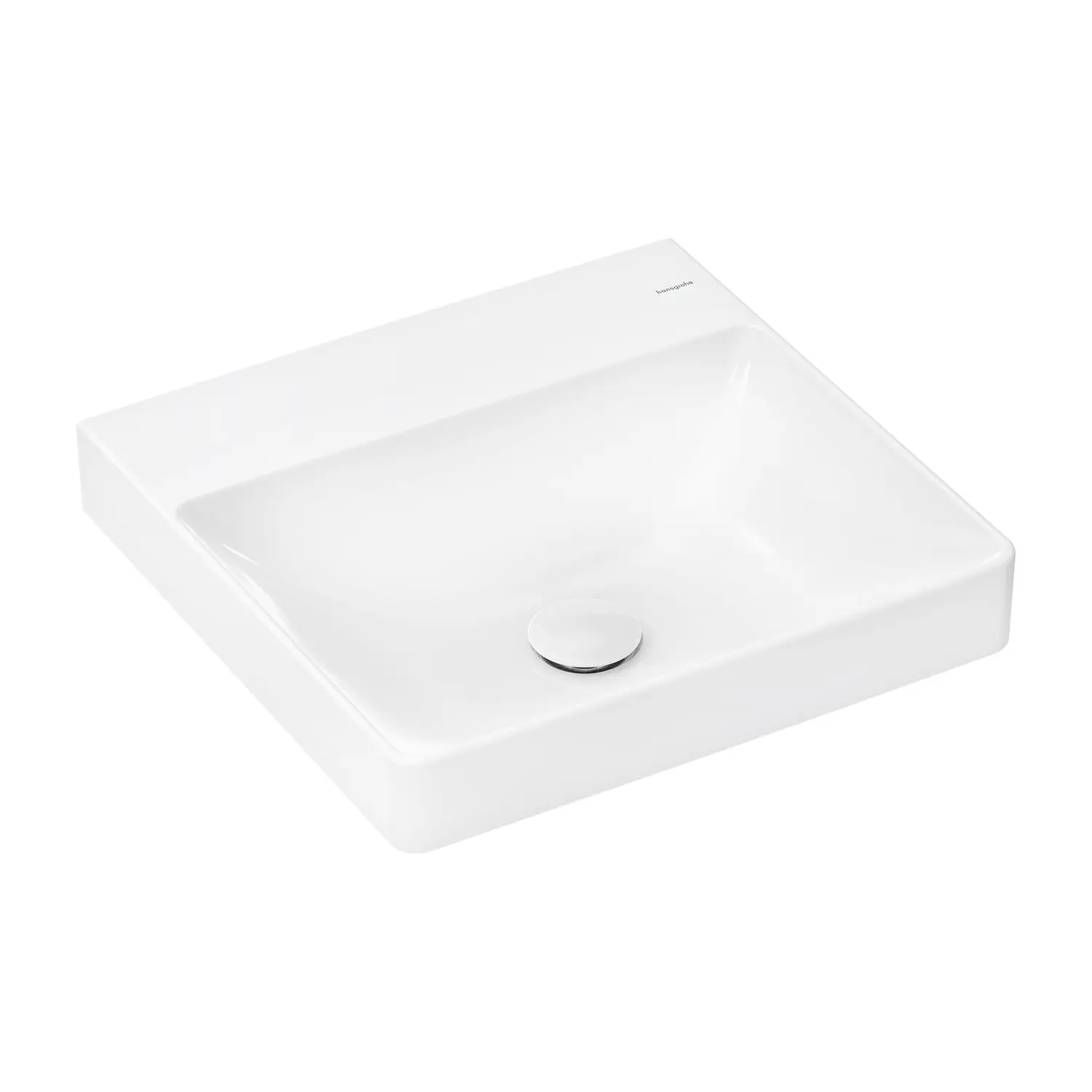 Hansgrohe Xelu Q - roku mazgājamā izlietne 50x48 cm, bez pārplūdes, bez jaucējkrāna cauruma, SmartClean, balta 61015450