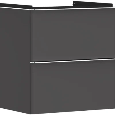 Hansgrohe Xelu Q - izlietnes skapītis, 63x58x50 cm, 2 atvilktnes, matēti pelēks/hroms 54024000