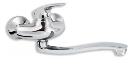 Novaservis Metalia 57 - izlietnes sienas maisītājs 10 cm, Hroms 57074,0