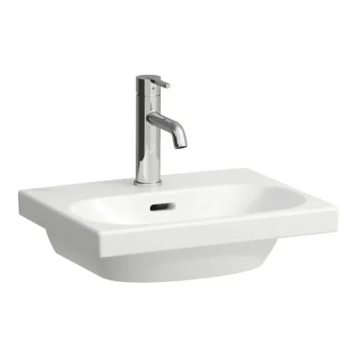 Laufen Lua - mēbeļu rokas izlietne 45x35 cm, ar pārplūdi, ar jaucējkrāna caurumu, LCC, balta H8150814001041