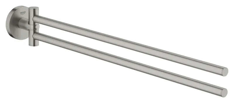 Grohe QuickFix Start - dubults dvieļu turētājs, garums 44 cm, Supersteel 41183DC0