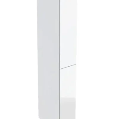 Geberit - augstais skapis 180x24x48 cm, 2 atvilktnes, stikls/balts 503.011.01.2