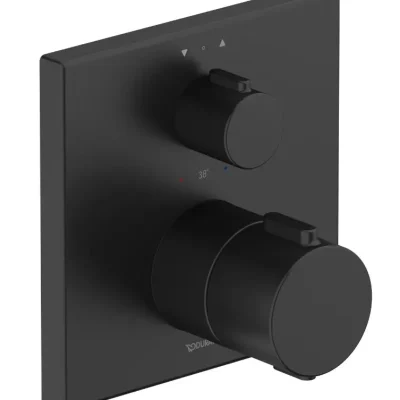 Duravit - zemapmetuma termostata maisītājs 2 patērētājiem, matēti melns TH4200013046