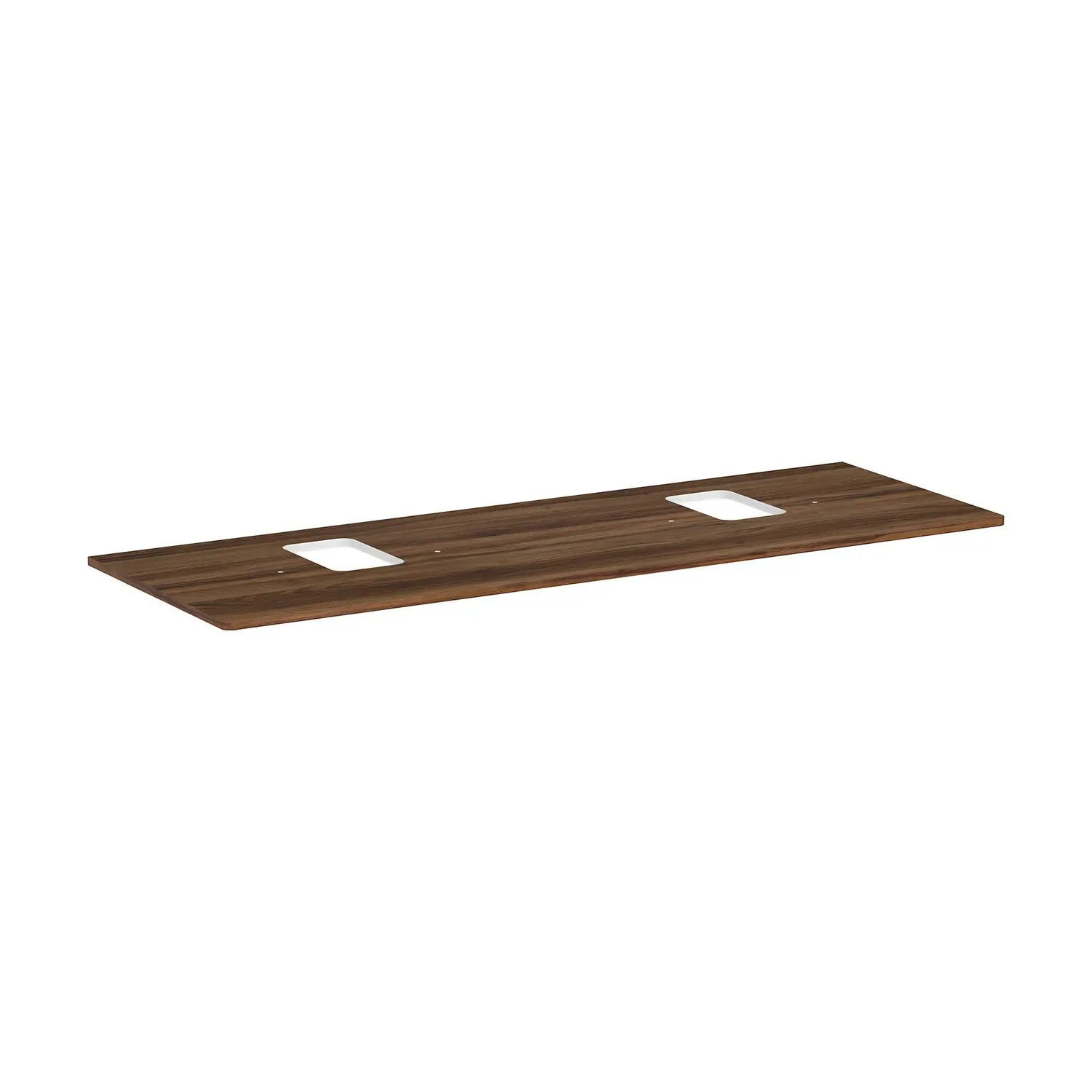 Hansgrohe Xelu Q - izlietnes virsma 156x55 cm, 2 izgriezumi, tumšs valrieksts 54126630