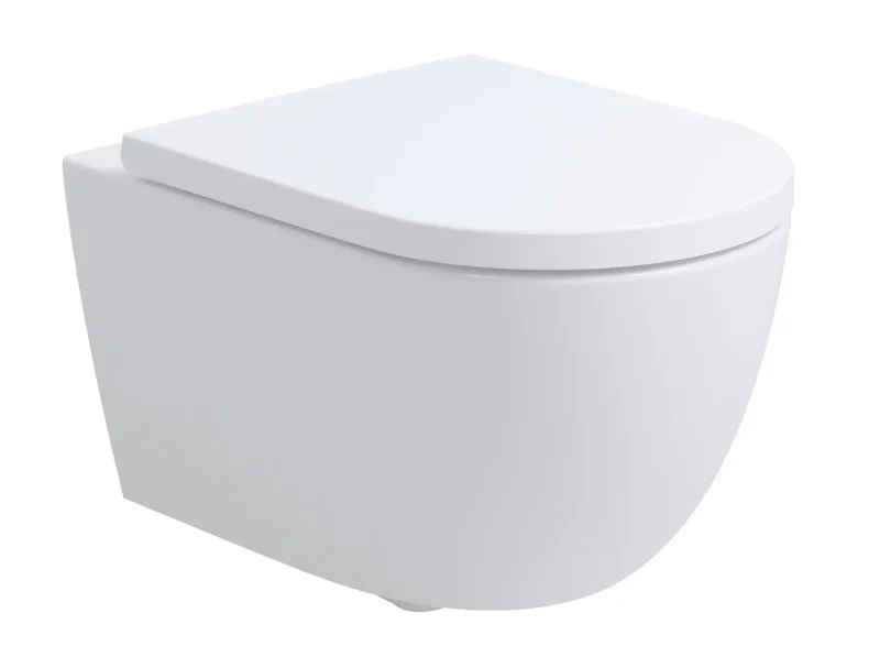 kielle Oudee - pie sienas stiprināms WC ar SoftClose sēdekli, Rimless Vortex+, balts 30102005
