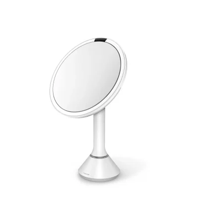 Simplehuman kosmētikas spogulis - kosmētikas spogulis ar LED Dual-Light apgaismojumu, balts ST3054