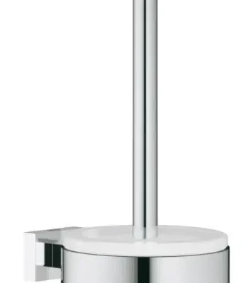 Grohe Essentials Cube - tualetes birstes komplekts, hromēts / stikls 40513001