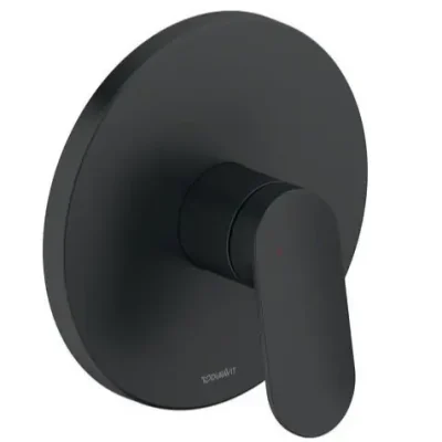 Duravit Wave - zemapmetuma dušas maisītājs, melns matēts WA4210010046