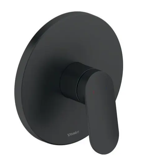 Duravit Wave - zemapmetuma dušas maisītājs, melns matēts WA4210010046