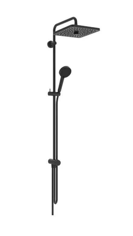 Ideal Standard Ceratwist T25+ - dušas komplekts bez maisītāja, 26x26 cm, 2 strūklas, zīda melns BE237XG