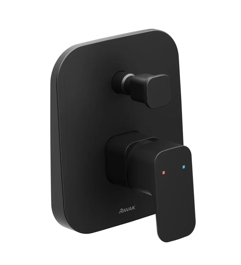 Ravak 10° Free - vannas maisītājs TD F 061.20 zemapmetuma, ar iebūvēto daļu, melns X070156