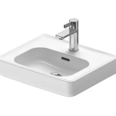 Duravit Soleil by Starck - rokas izlietne 45x38 cm, ar pārplūdi, 1 jaucējkrāna caurums, WonderGliss, balta 07444500001