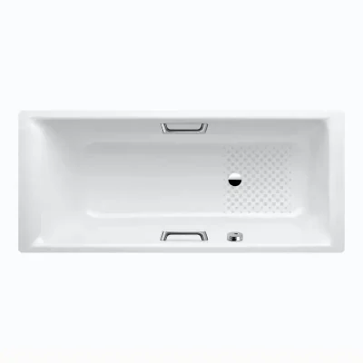 Kaldewei Ambiente - vanna Puro Star 659, 180x80 cm, rokturu caurumi, neslīdoša, balta 255930000001