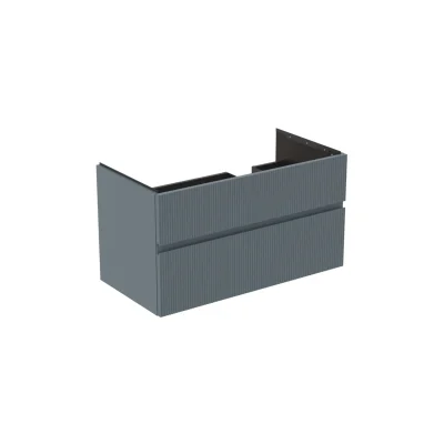 Ideal Standard Finesse - izlietnes skapītis 100x51x55 cm, 2 atvilktnes, rievots matēts Ashblue E3446UQ