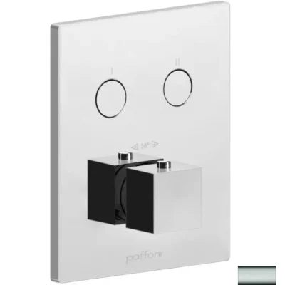 Paffoni Compact Box - zemapmetuma termostata maisītājs, 2 patērētājiem, nerūsējošais tērauds CPT518ST