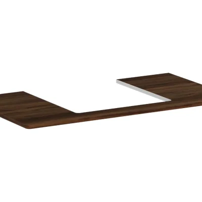 Hansgrohe Xelu Q - izlietnes plātne 98x55 cm, izgriezums vidū, tumšs valrieksts 54095630