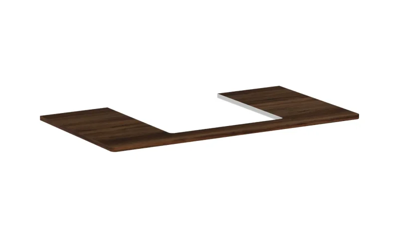 Hansgrohe Xelu Q - izlietnes plātne 98x55 cm, izgriezums vidū, tumšs valrieksts 54095630