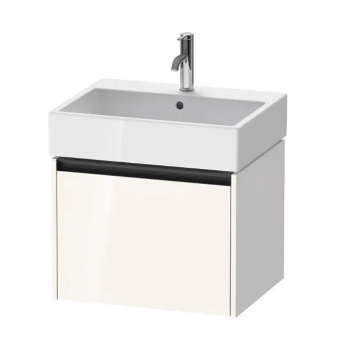 Duravit Ketho.2 - izlietnes skapītis, 44x58x46 cm, 1 atvilktne, balts spīdīgs K25075022220000