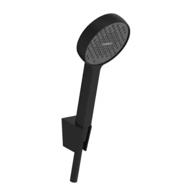 Hansgrohe Activera Select S - rokas duša, turētājs un šļūtenes komplekts, 2 strūklas veidi, EcoSmart, matēti melns 28054670