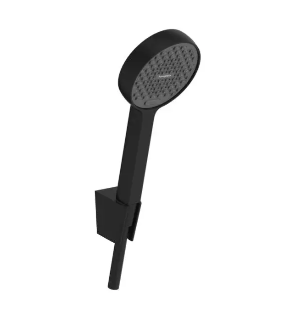 Hansgrohe Activera Select S - rokas duša, turētājs un šļūtenes komplekts, 2 strūklas veidi, EcoSmart, matēti melns 28054670