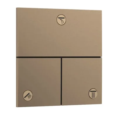 Hansgrohe ShowerSelect Comfort - zemapmetuma vārsts, 3 patērētājiem, birstēta bronza 15573140
