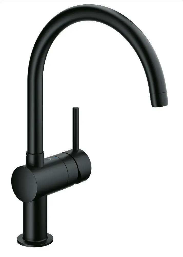 Grohe Minta - virtuves izlietnes vienas sviras maisītājs, melns 32917KS0
