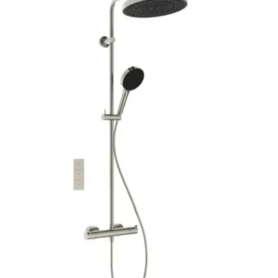 Ideal Standard Ceratherm T125+ - dušas komplekts ar termostatu, diametrs 30 cm, 3 strūklas, Silver Storm A7689GN