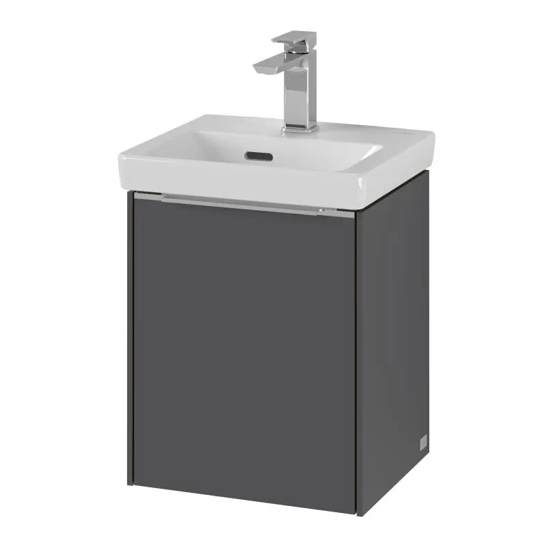 Villeroy & Boch Subway 3.0 - izlietnes apakšskapītis, 35x43x31 cm, 1 durvis, Graphite C58400VR
