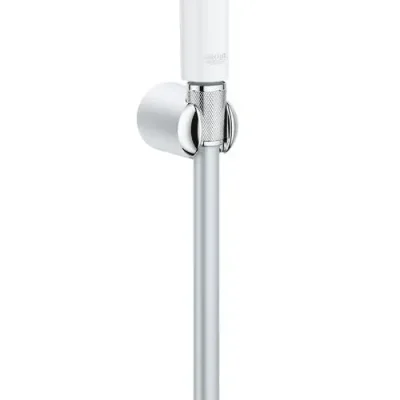 Grohe Tempesta-F - bidē rokas duša ar turētāju un šļūteni 1,25 m, hroms/balts 27812IL1
