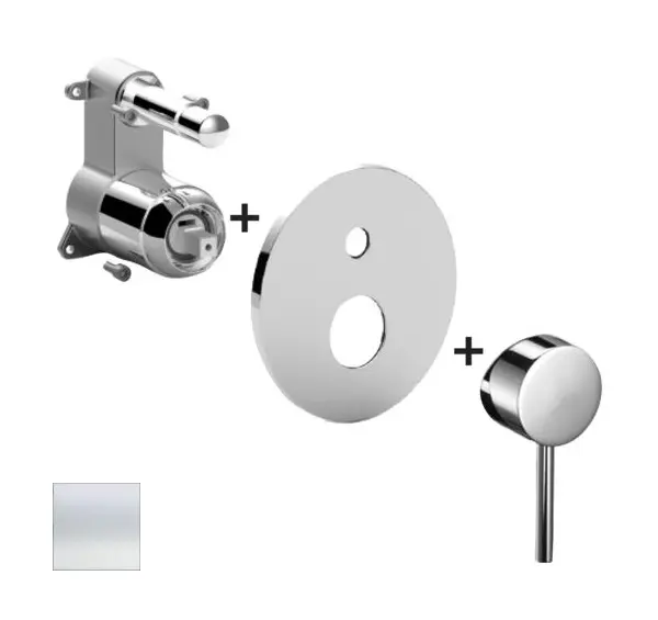 Paffoni Light - zemapmetuma maisītājs 2 patērētājiem, matēti balts LIGBOX015BO/M