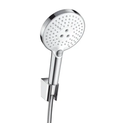 Hansgrohe Raindance Select S - rokas duša 120, ar piederumiem, 3 strūklas, balta / hromēta 26721400